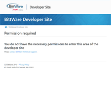 Tablet Screenshot of developer.bittware.com
